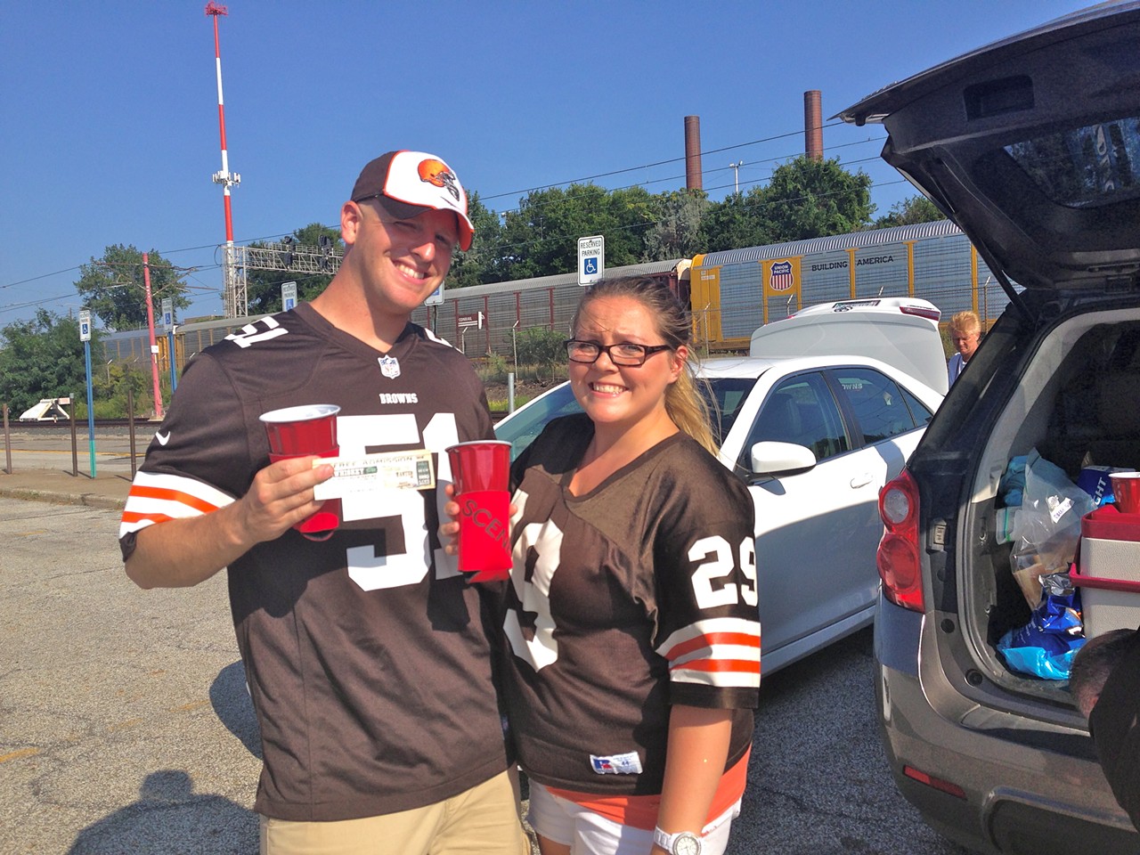 10 Photos of the Scene Events Team Driven by Fiat of Strongsville at The Browns Muni Lot Tailgate for the Preseason Game Against the St. Louis Rams