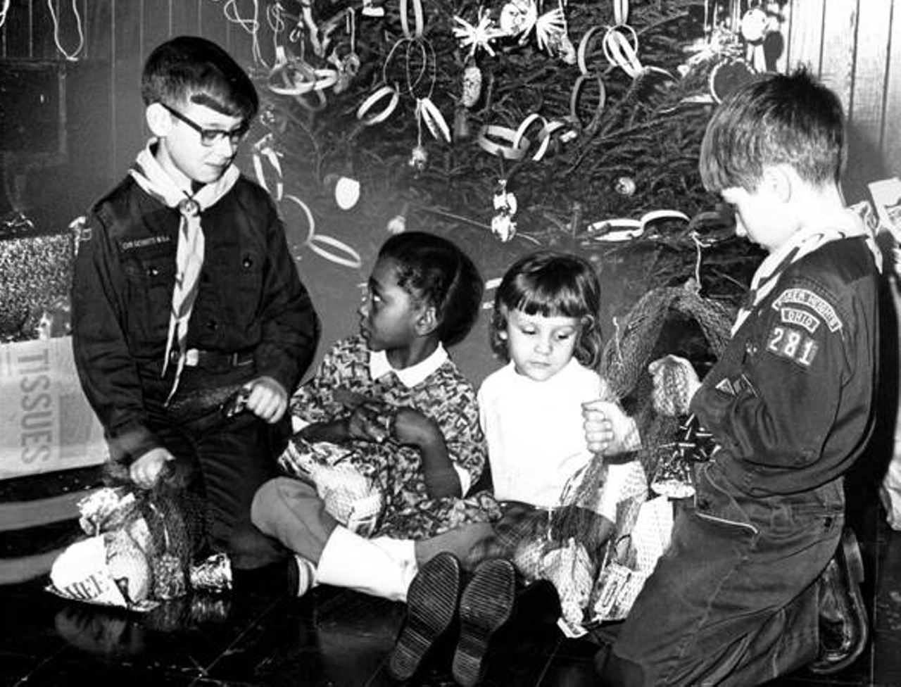 1967: A Cub Scout Christmas party at St. Dominic's Catholic Church in Shaker Hts.
