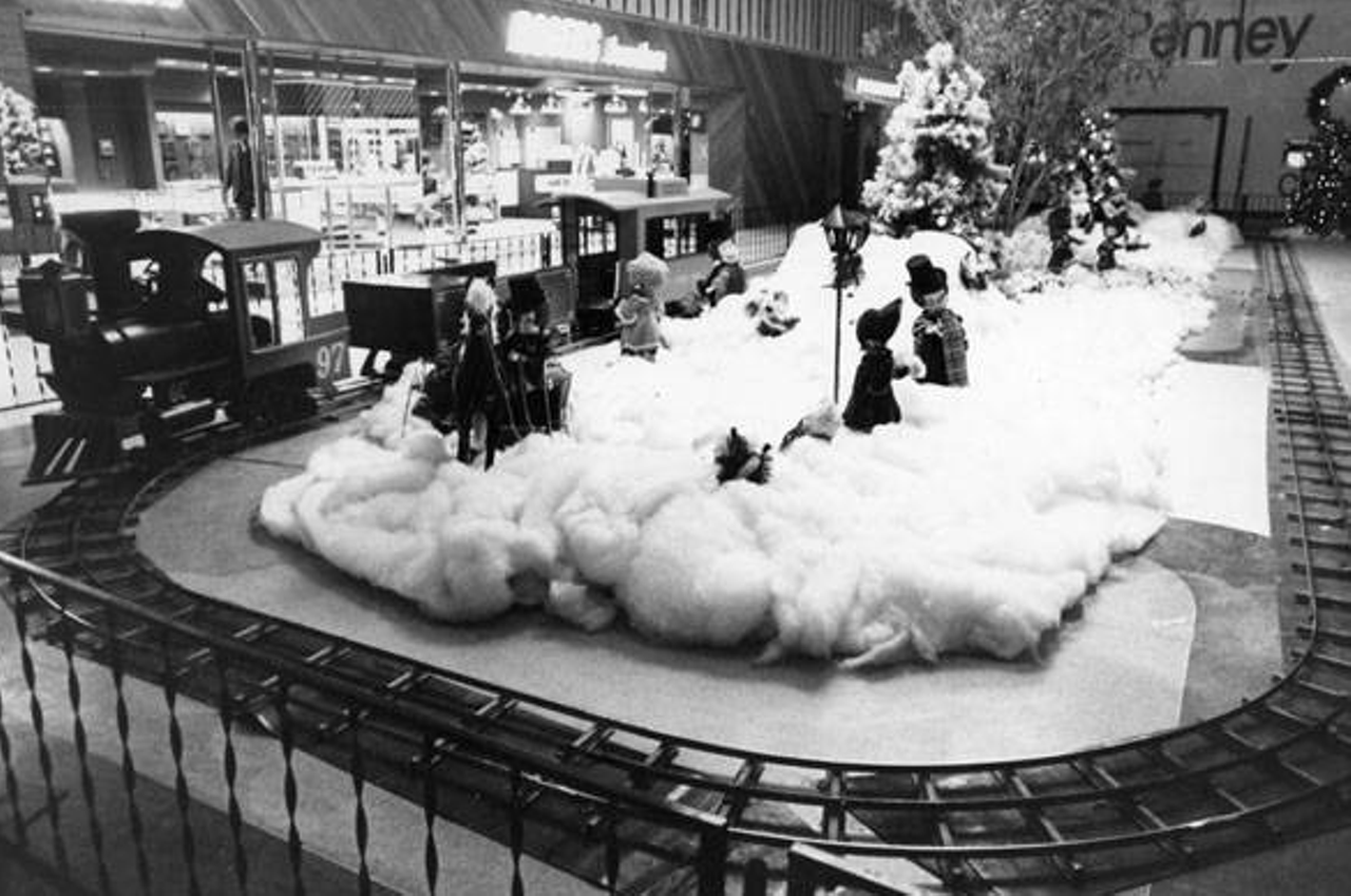 1979: Christmas display train at Parmatown Shopping Center.