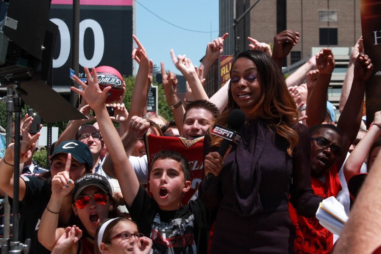 20 Photos from Downtown Cleveland After LeBron's Return Announcement