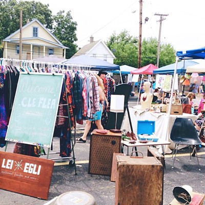 A monthly outdoor flea market that doesn't require you drive out to the sticks, the Cleveland Flea has slowly picked up steam and become the go-to spot for Clevelanders looking for vintage clothing and affordable furniture. Held today from 9 a.m. until 4 p.m. at Sterle's, Cleveland Flea also gives local artists and artisans a chance to show off their wares. And Sterle's Bier Garden is always open if you're just looking to take in the vibe of the whole thing. (Niesel)