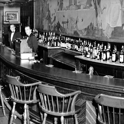 Bartenders at Hotel Winton, ready to mix a few hearty libations.