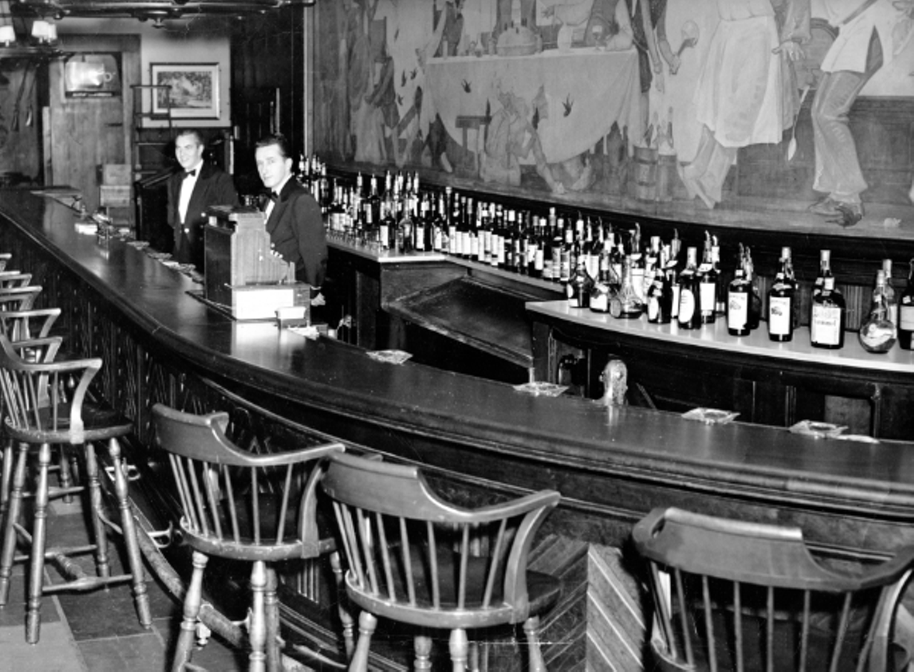 Bartenders at Hotel Winton, ready to mix a few hearty libations.