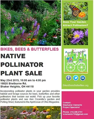 Image: BIKES, BEES & BUTTERFLIES NATIVE POLLINATOR PLANT SALE