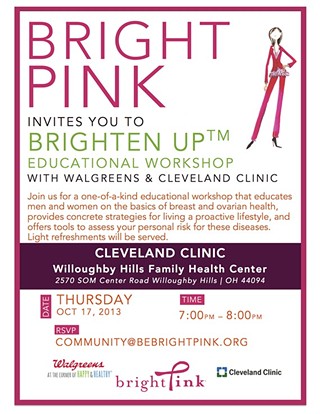 Brighten Up with Bright Pink Cleveland, Walgreens and Cleveland Clinic