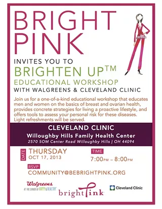 Image: Brighten Up with Bright Pink Cleveland, Walgreens and Cleveland Clinic