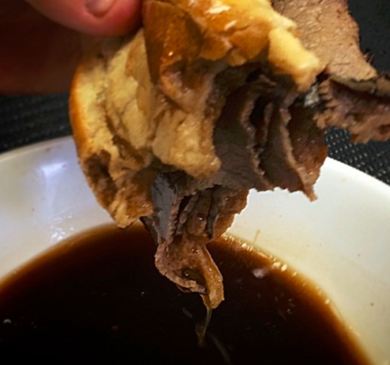 Call your sandwich the "Killer French Dip" and it damn well better be good. Oh, it is. A crusty French roll is stuffed with shaved Certified Angus Beef prime rib and gruyere cheese. But it’s that salty, beefy au jus on the side that transforms this sandwich into the stuff of legends. 
Multiple locations, rosewoodgrill.com