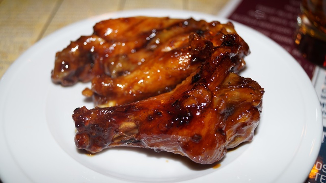 Candied bourbon chicken wings