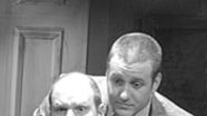 Cliff Bailey (left) and Arthur Grothe play a mysterious 
    doctor and his son.