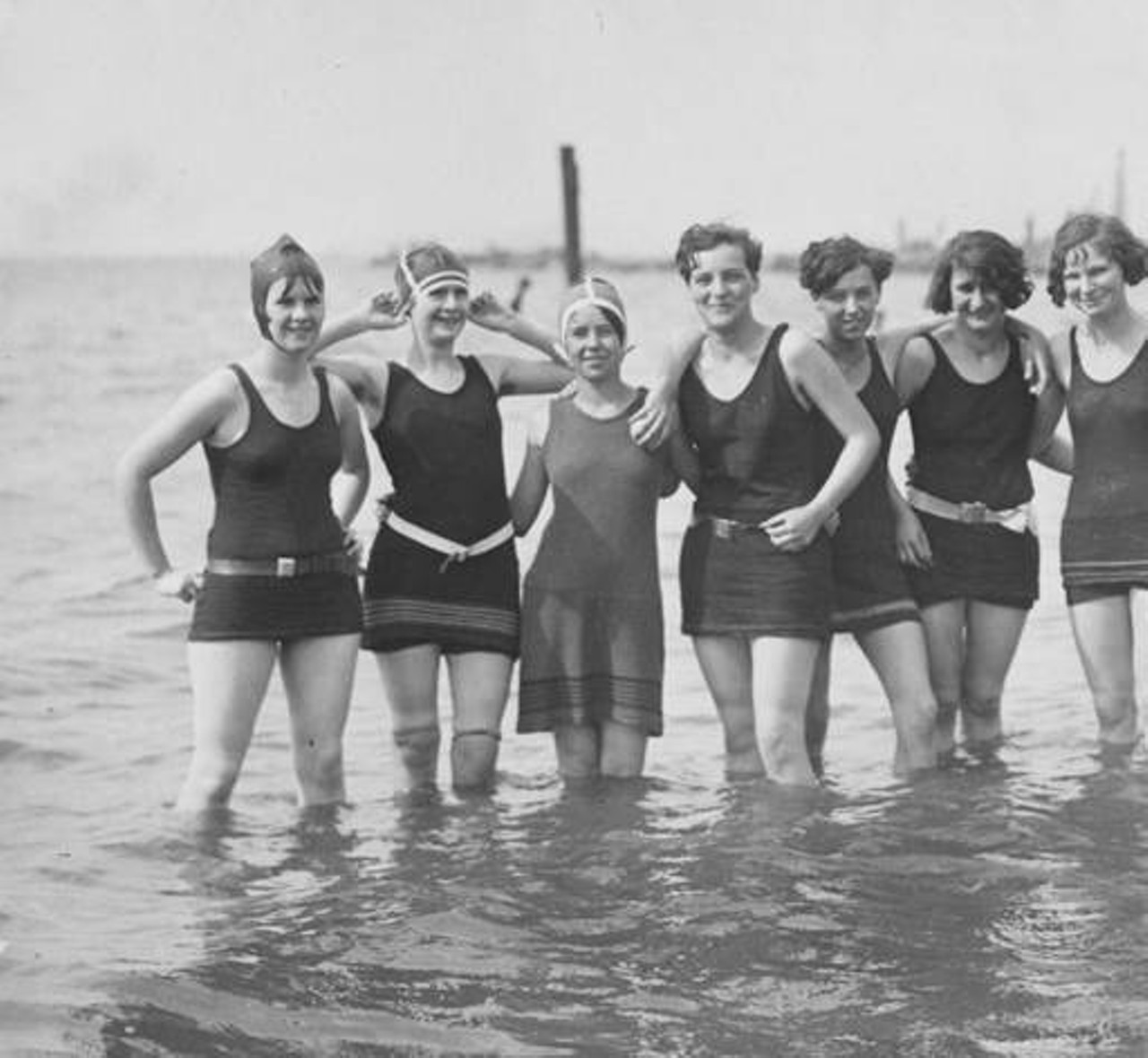 Edgewater bathers, 1927.