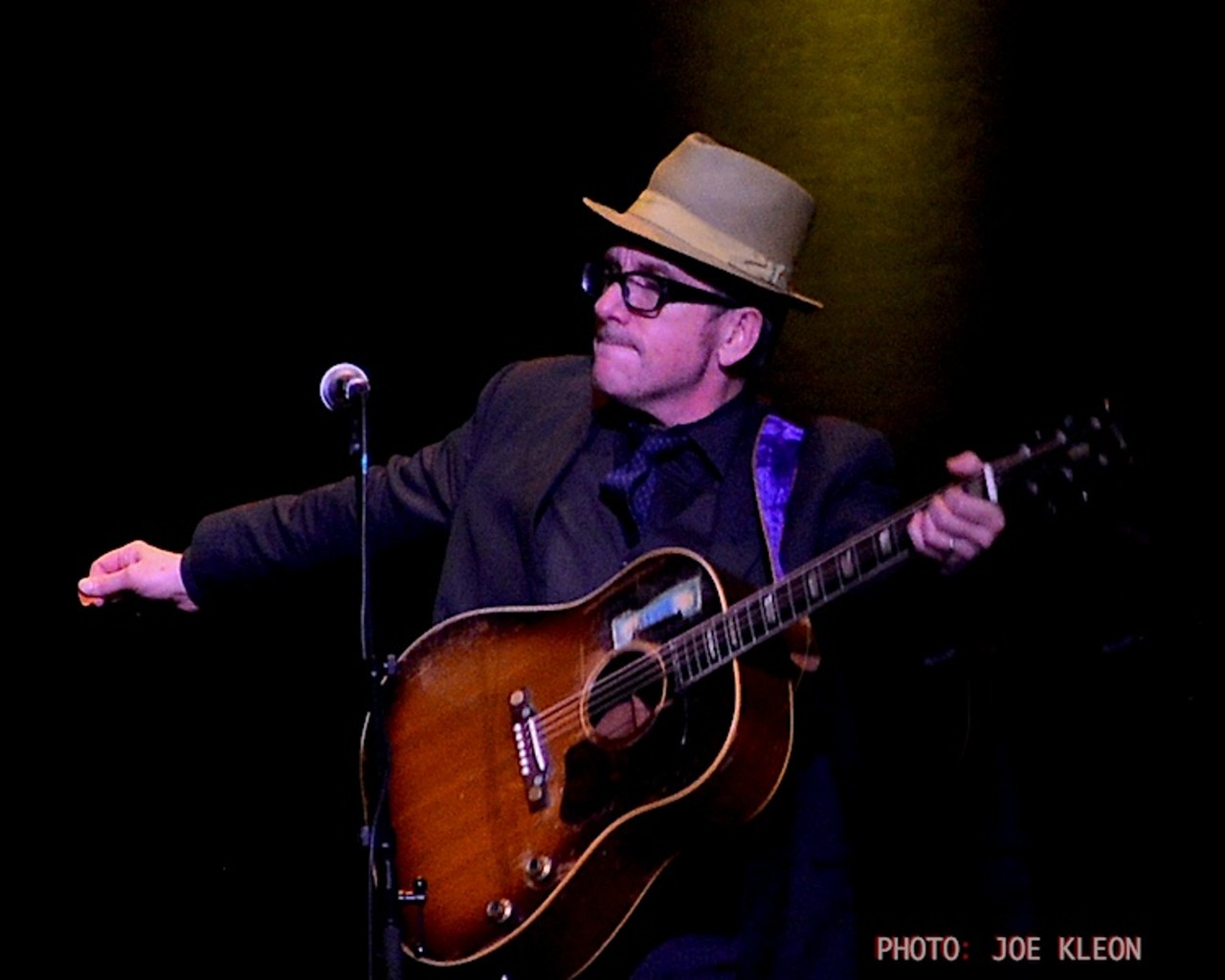 Elvis Costello Performing at the Palace Theatre