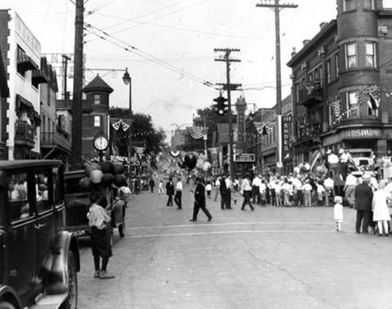 Festival along Mayfield, 1928.