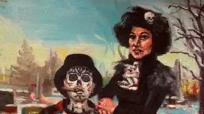 Image: From Woman, an Art Show Celebrating Woman's History Month, at the good goat gallery