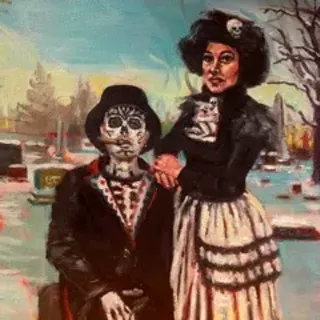 Image: From Woman, an Art Show Celebrating Woman's History Month, at the good goat gallery