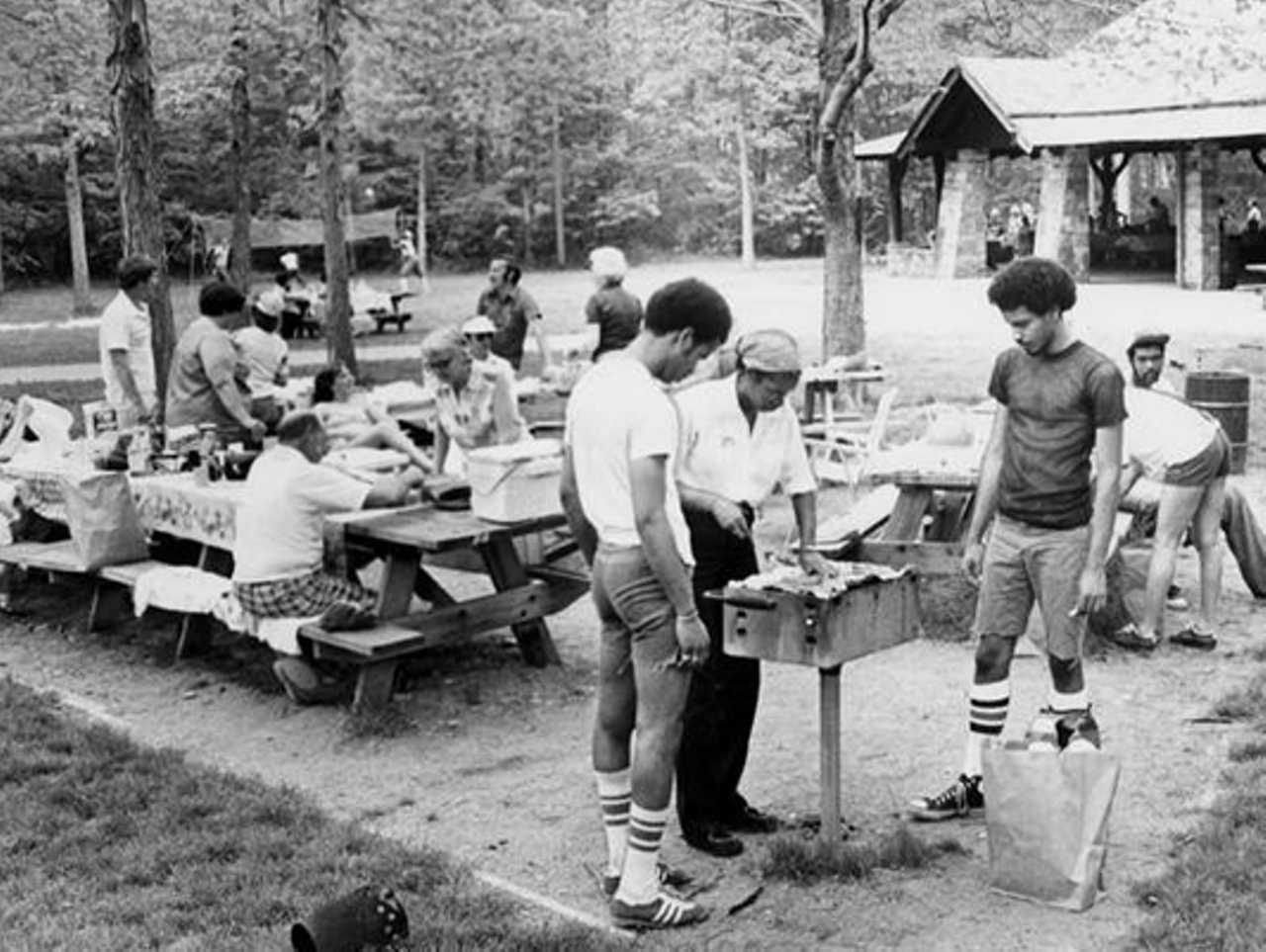 Grilling and Chilling at North Chagrin Reservation, 1973