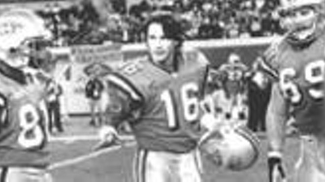 He is The One: Keanu Reeves plays a cynical, reluctant quarterback who leads his scab football team into battle.
