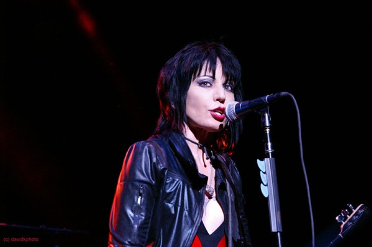 Joan Jett performs at the Great American Rib Cook-off and Music Festival.