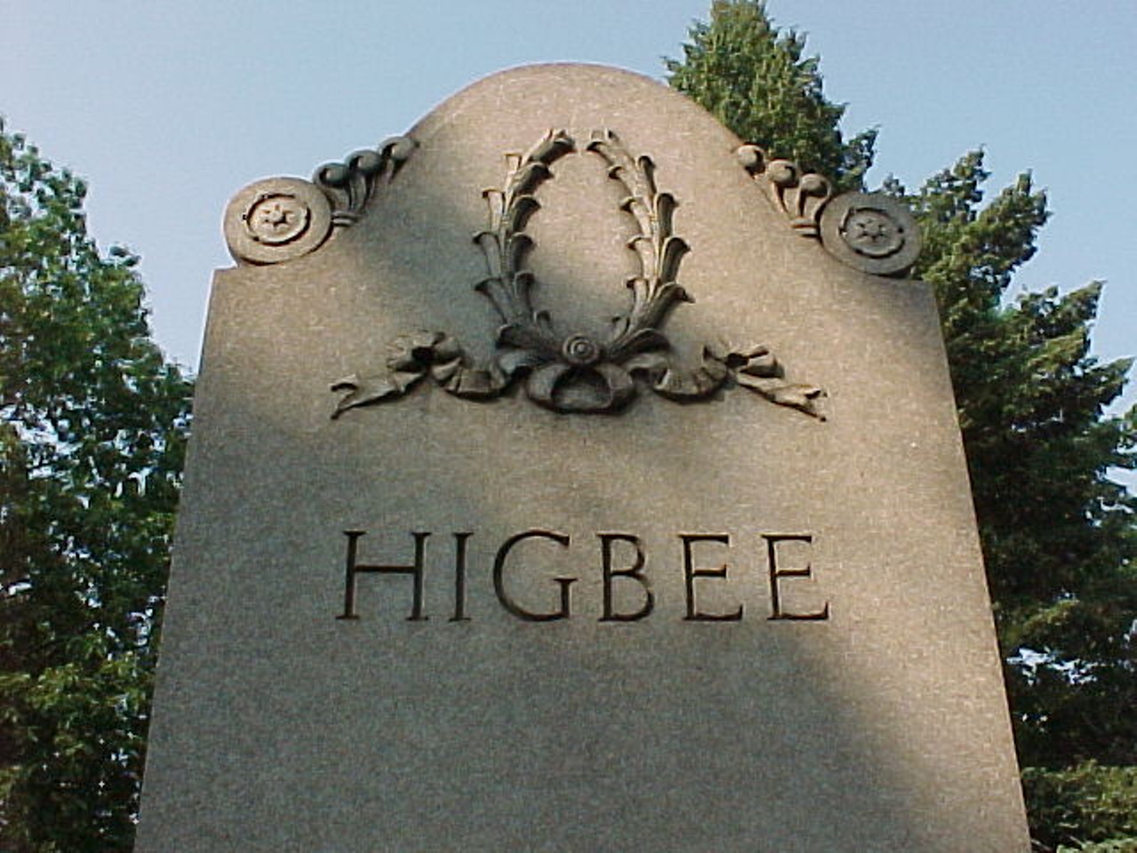 Lakeview Cemetery: The father of Higbee's -- originally Higbee & Hower Dry Goods, and ultimately Dillard's.