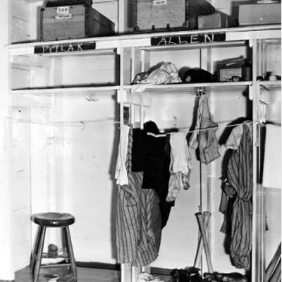 Locker room, 1939.