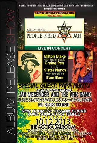 Image: MILTON BLAKE ALBUM RELEASE SHOW"PEOPLE NEED JAH"