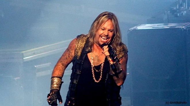 Vince Neil performing at Blossom in 2014.