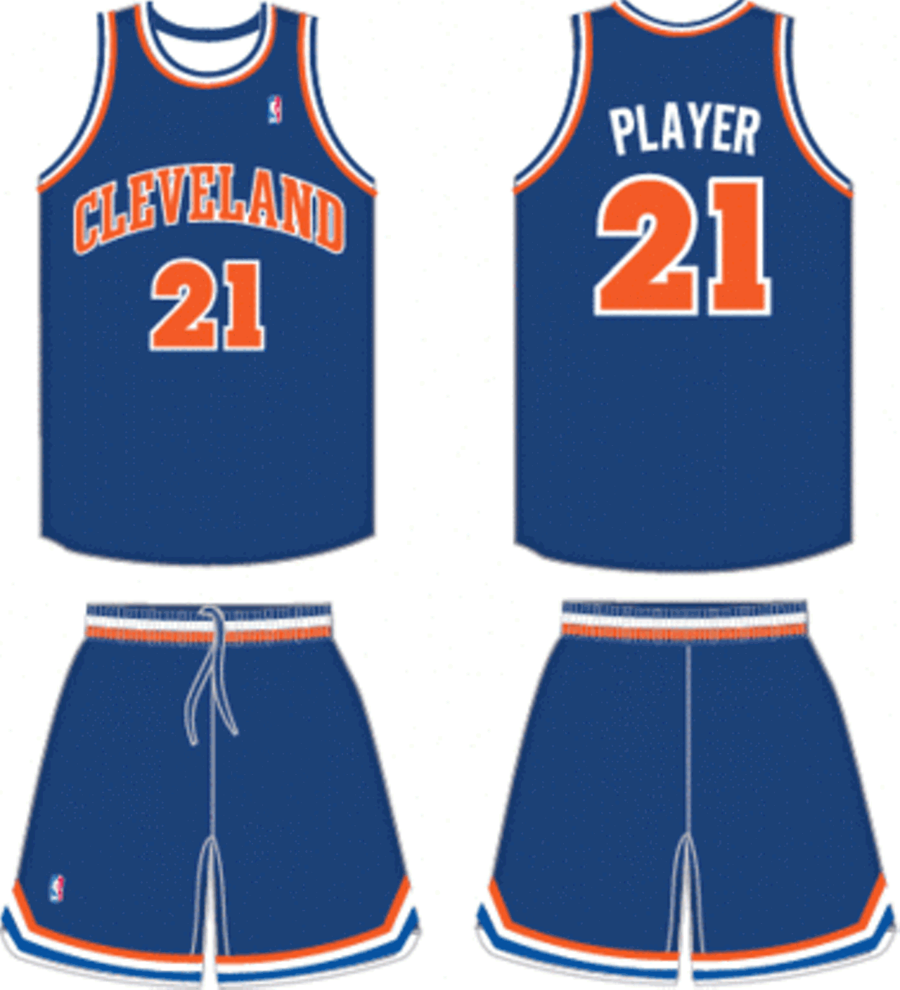 No. 6- For these uniforms, designers deliberately nixed the iconic "V" in Cavs, as a hoop with a ball going through it. Sad.