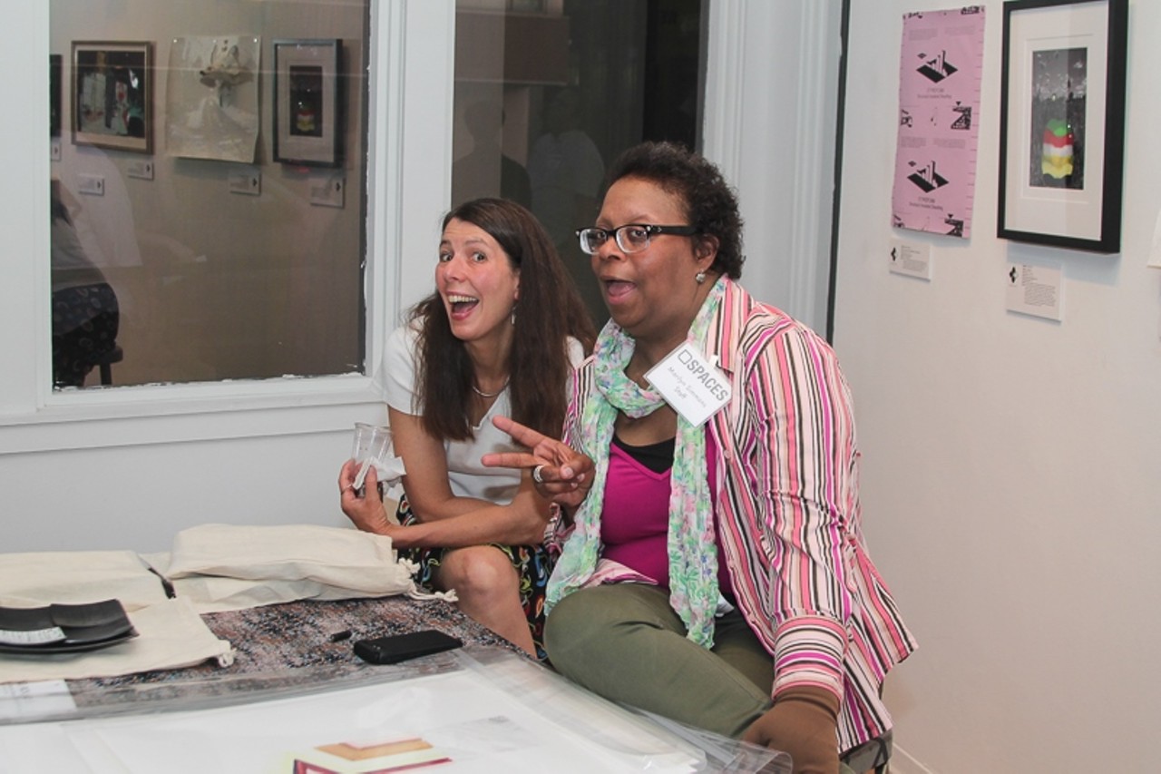 Photos of the Opening Reception at SPACES for TAG: Round1, "Apopheny – Epiphany: What is Random?"