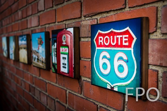 Pics On Route 66 Wood Panel Collage Prints