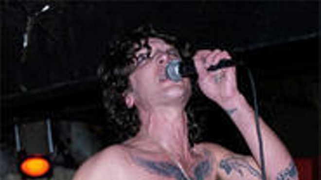 Rapper Mickey Avalon at the Grog Shop, making sleazy look easy.