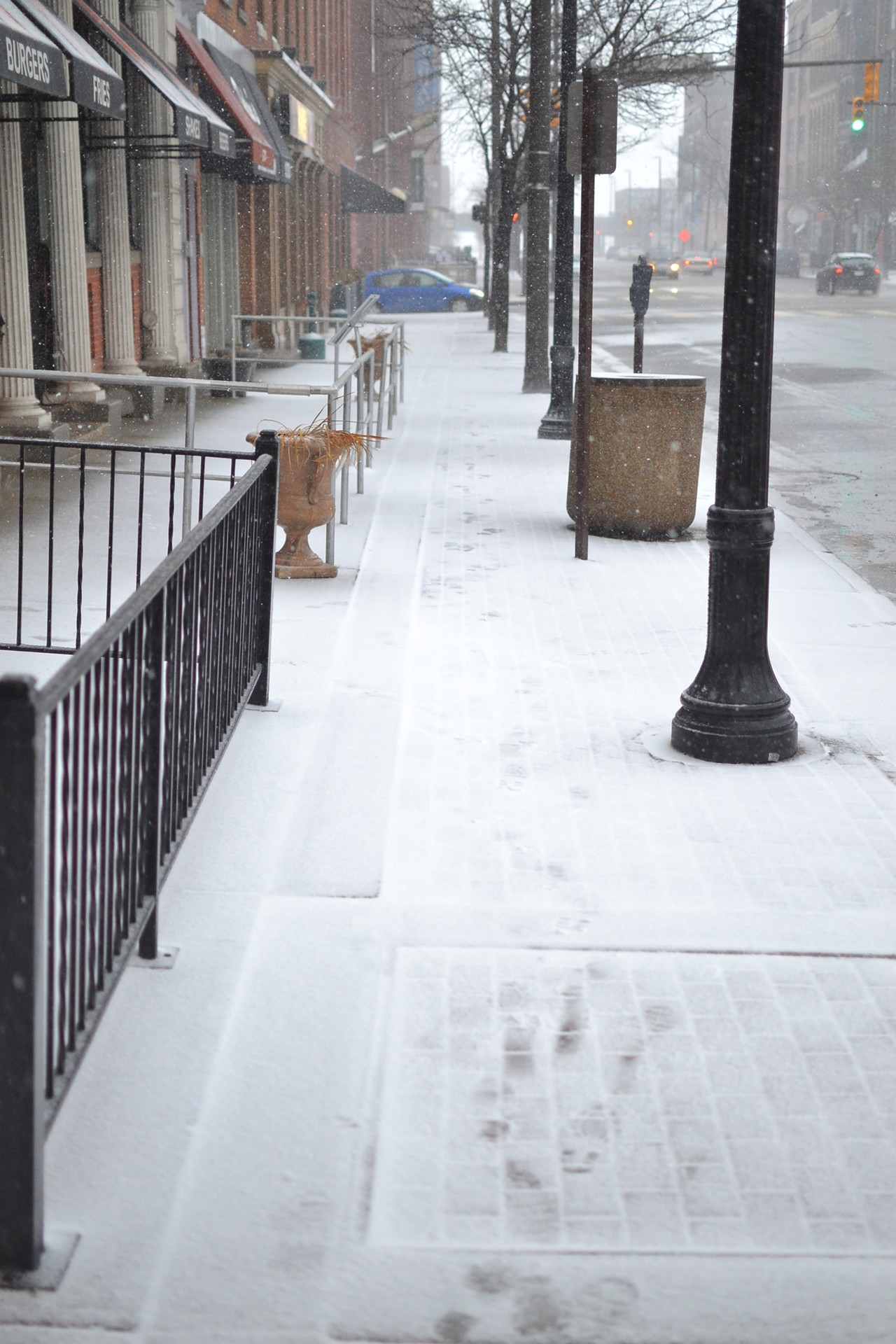 Scenes From A Mid-March Snowstorm: Downtown Cleveland on Wednesday Afternoon