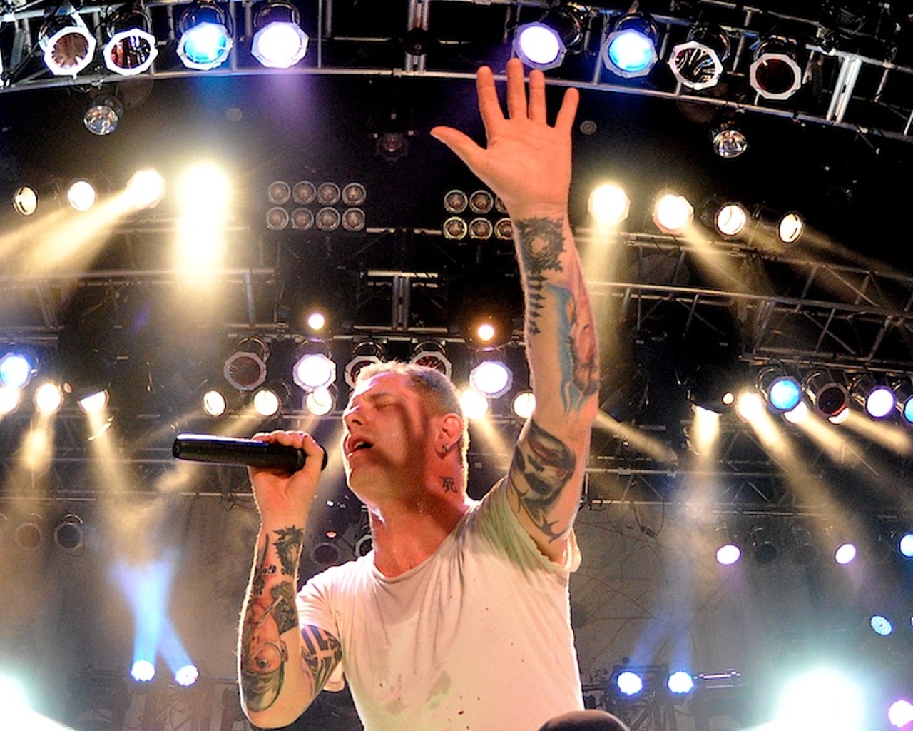 Stone Sour and Pop Evil performing last night at House of Blues
