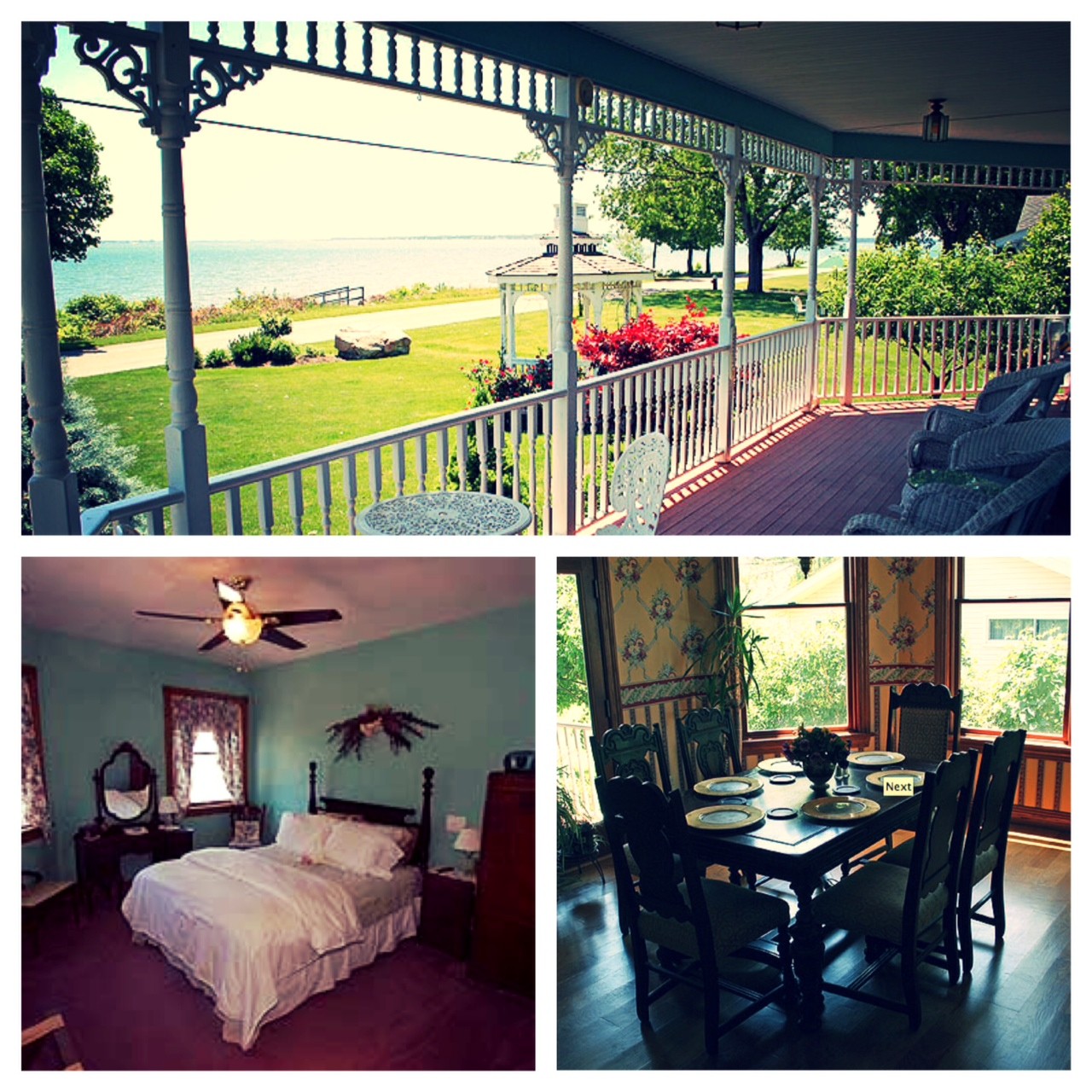 This luxury B&B has been featured on The Today Show and in Travel and Leisure Magazine. Its best-selling features include 360 degree unobstructed lakefront views, evening hors d’oureves, and hot tub spas.
http://watersedgeretreat.com/