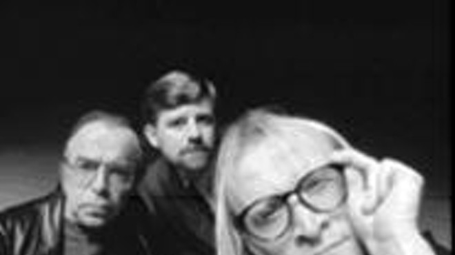 Three men and a maybe, from left: Tom Braidwood, 
    Bruce Harwood and Dean Haglund are The Lone Gunmen.