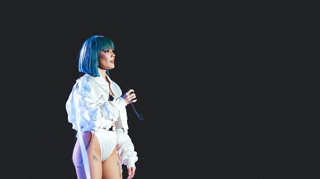 Halsey performing earlier this year at the Forum in Los Angeles.