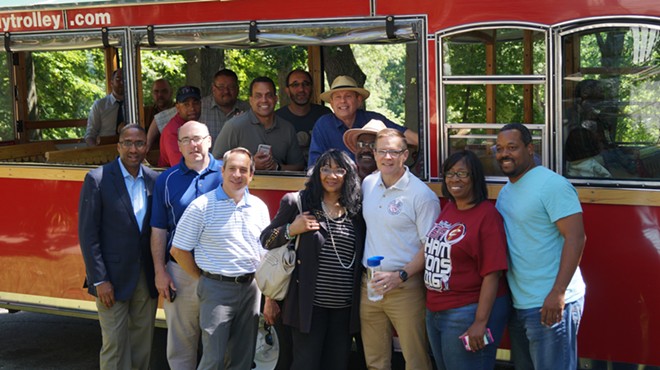 Cleveland City Council on a neighborhood tour in June, 2016.