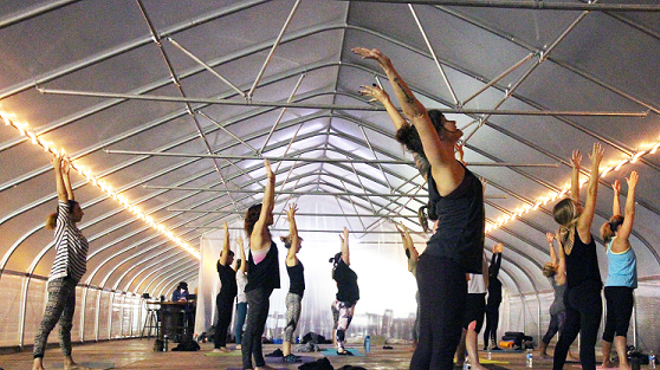 Image: Vinyasa in The Vine Room