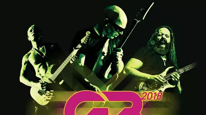 Image: G3 2018 featuring Joe Satriani, John Petrucci of Dream Theater, and Phil Collen of Def Leppard
