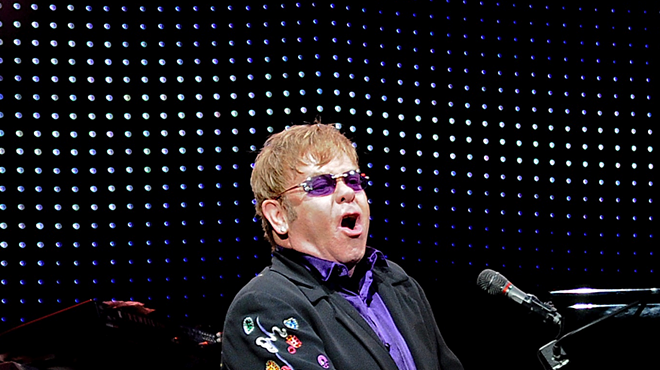 Elton John performing at Blossom Music Center in 2011.