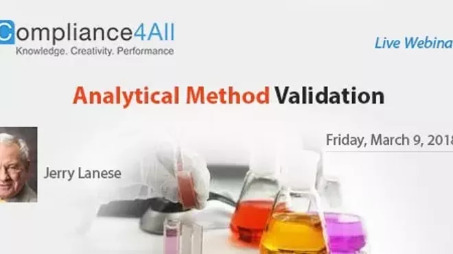 Image: FDA Process Analytical Method Validation