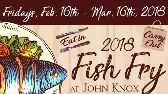 Image: John Knox Fish Fry Fridays featuring Weber's Ice Cream & To-Go Option