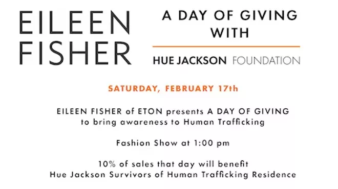 Image: A Day of Giving with Hue Jackson Foundation + Eileen Fisher