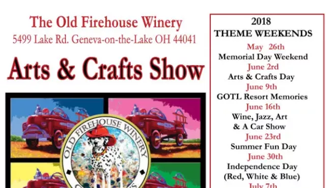 Image: Old Firehouse Winery Arts & Crafts Show - Theme: Labor Day Weekend!
