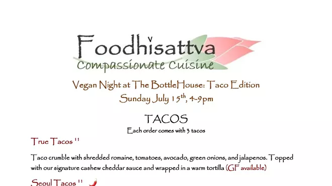 Image: Vegan Night at The BottlHouse: Taco Edition