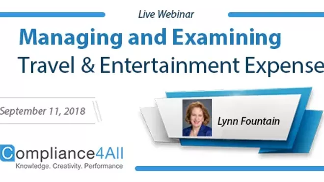 Image: Managing and Examining Travel and Entertainment (Expense 2018)