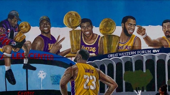 LeBron Murals are Already Overtaking the Walls of Los Angeles