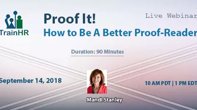 Image: Webinar on Proof It! How to Be A Better Proof-Reader