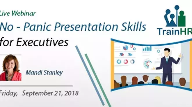 Image: Webinar on No - Panic Presentation Skills for Executives