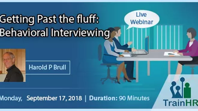 Image: Webinar on Getting Past the fluff: Behavioral Interviewing