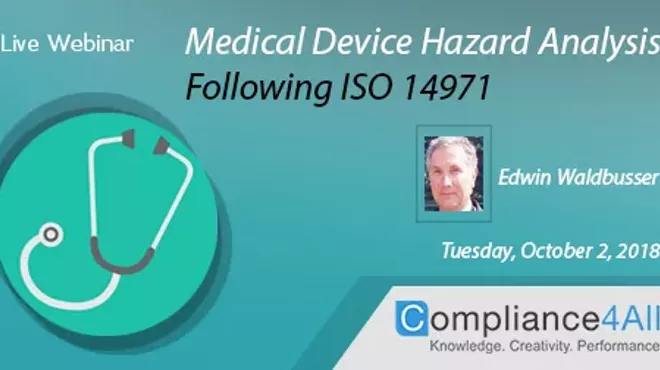 Image: Medical Device Hazard Analysis (ISO 14971)