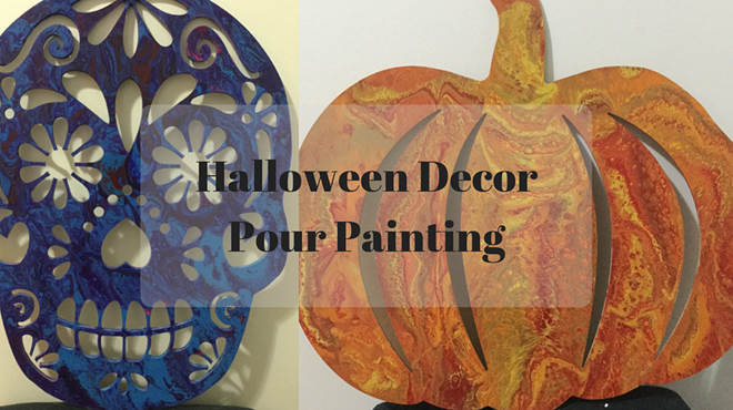 Halloween Decor Pour Painting Class